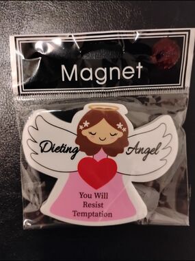 DIETING ANGEL "YOU WILL RESIST TEMPTATION" Magnet